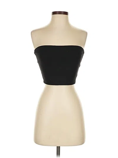 Pre-owned Susana Monaco Tube Top Black Strapless Neckline Tops