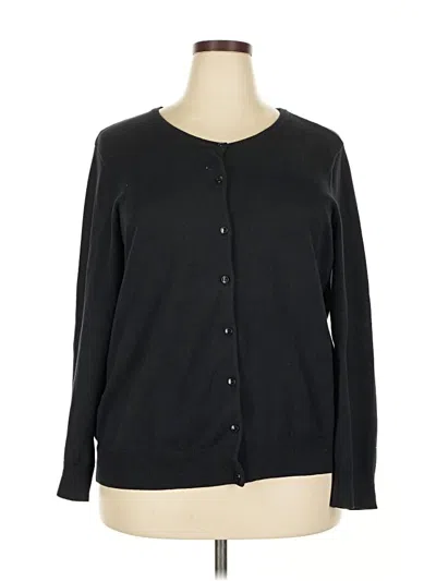 Pre-owned L.l.bean Cardigan Sweater In Black