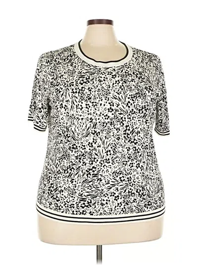 Pre-owned Talbots Short Sleeve T-shirt In White