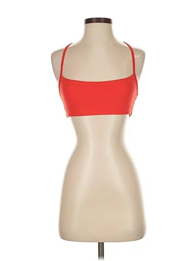 Pre-owned Wellbeing + Beingwell Tank Top Red Halter Neckline Tops