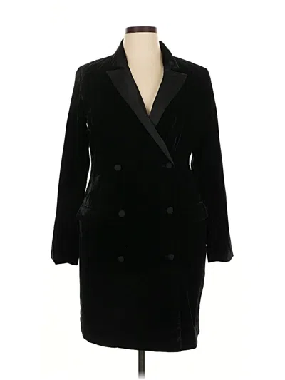 Pre-owned Ann Taylor Loft Coat In Black