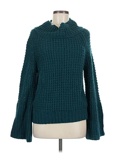 Pre-owned Maeve By Anthropologie Turtleneck Sweater In Blue
