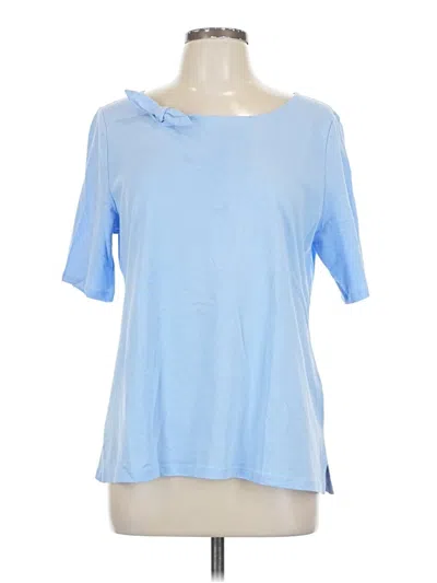 Pre-owned Talbots Short Sleeve T-shirt In Blue
