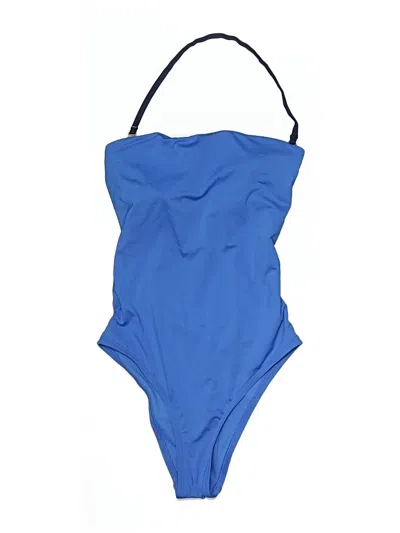 Pre-owned Nike One Piece Swimsuit In Blue