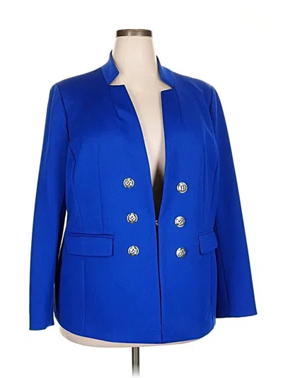 Pre-owned Tahari By Asl Blazer Jacket In Blue