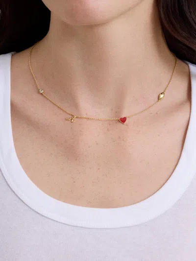 Baublebar University Of Alabama Spaced Charm Necklace In Gold