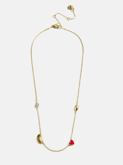 Baublebar University Of Georgia Spaced Charm Necklace In Red