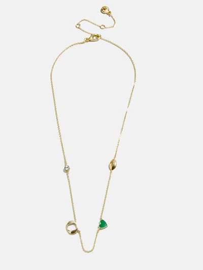 Baublebar University Of Oregon Spaced Charm Necklace In Green