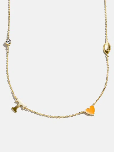 Baublebar University Of Tennessee Spaced Charm Necklace In Yellow