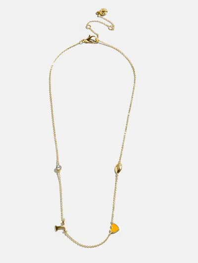 Baublebar University Of Tennessee Spaced Charm Necklace In Yellow