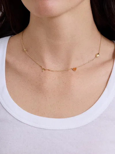 Baublebar University Of Texas At Austin Spaced Charm Necklace In Orange