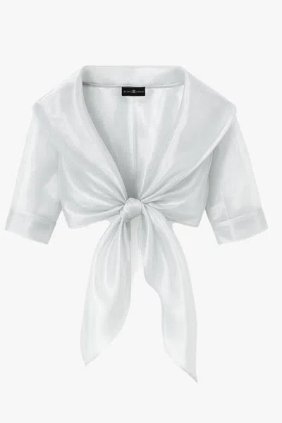 Xscape Evenings "agnes" Organza 3/4 Sleeve Shawl Wrap In Animal Print