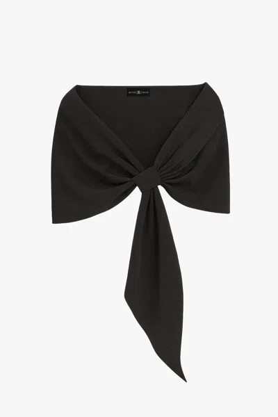 Xscape Evenings "carol" Techno Scuba Pull Through Shawl Wrap In Animal Print