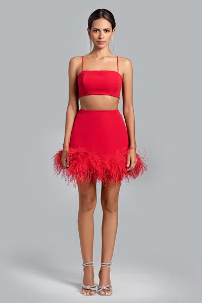 Xscape Evenings Ghrail "carmen" Crepe Set In Pink