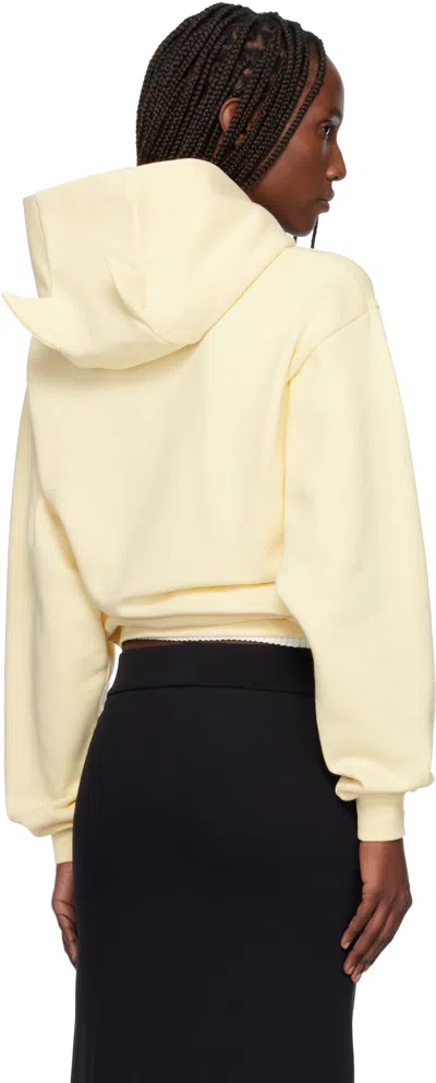 Coperni Horn Hoodie In Brown