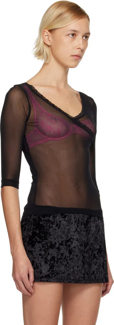 Fruity Booty Black Moss Wrap T-shirt In Multi