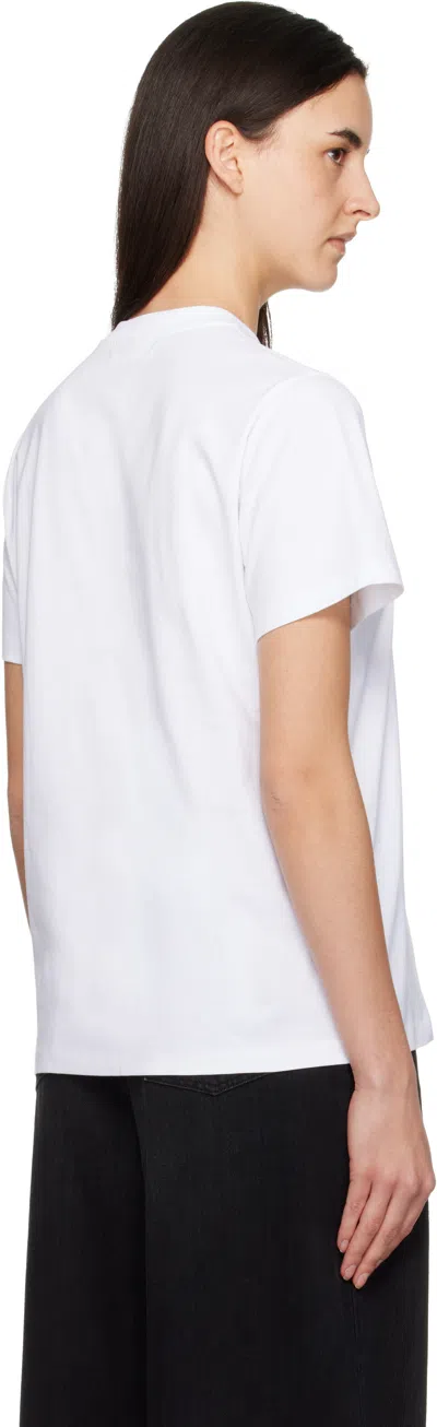 Ganni Barba Napoli Classic 1000 Stipes Shirt In White