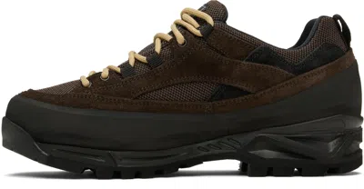 Diemme Brown Grappa Hiker Brown Sneakers In Animal Print