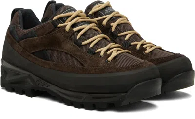 Diemme Brown Grappa Hiker Brown Sneakers In Animal Print