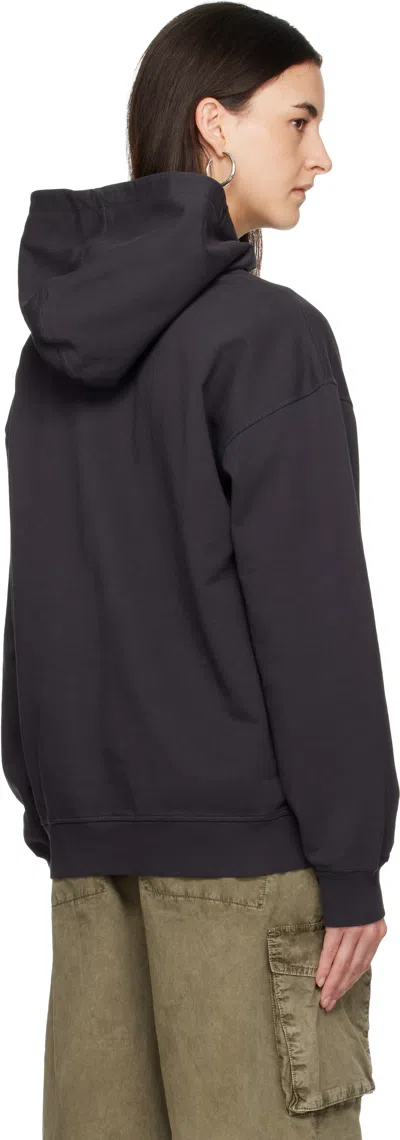 Ganni Hoodie With Print In Black