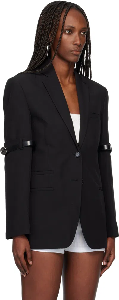 Coperni Single-breasted Long-sleeve Blazer In Black