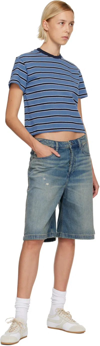 Fruity Booty Blue Carrie T-shirt In Blue