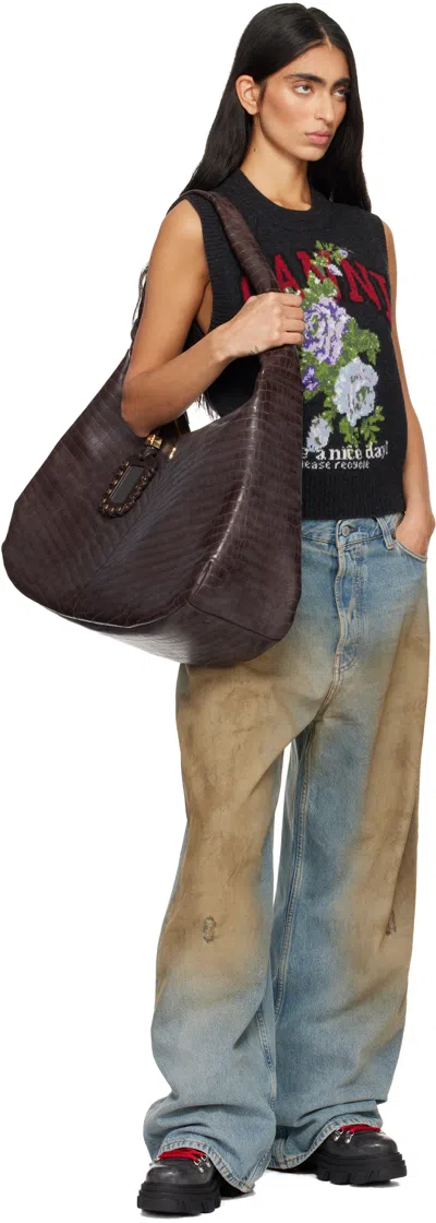 Ganni Hiking Boot In Black