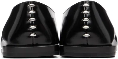 Jil Sander Women Leather Ballerina Flats In Black