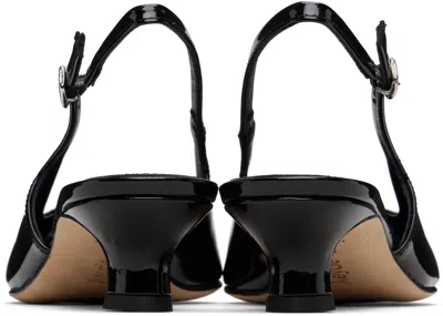 Aeyde Black Catrina Patent Leather Heels In Black