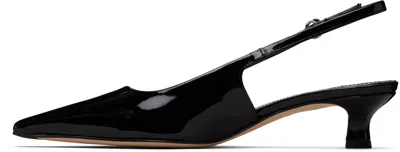 Aeyde Black Catrina Patent Leather Heels In Black