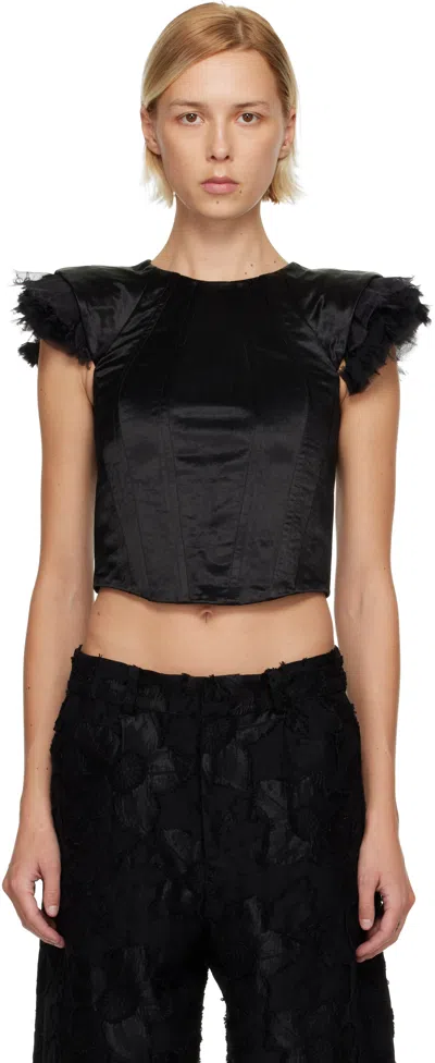 Collina Strada Black Ava Top In Black