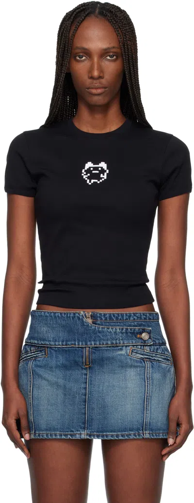 Coperni Black Tamagotchi Baby T-shirt In Blue
