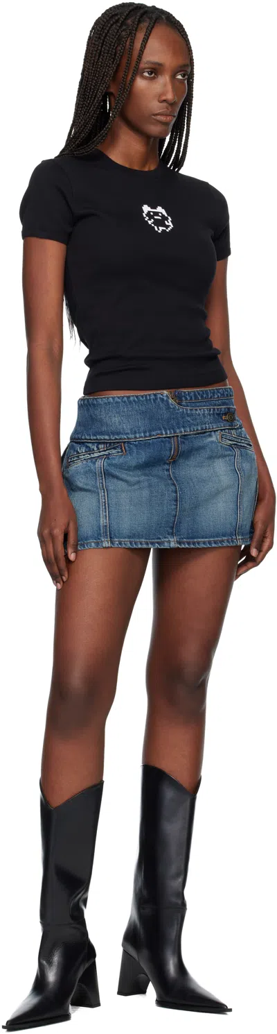 Coperni Black Tamagotchi Baby T-shirt In Blue