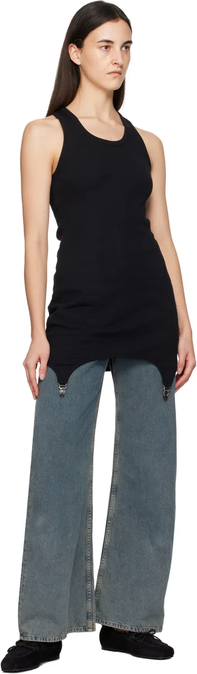 Aeyde Black Jasper Shearling Loafers In Black
