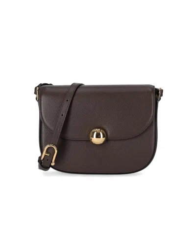 Furla Moonlight S Chocolate Crossbody Bag In Brown