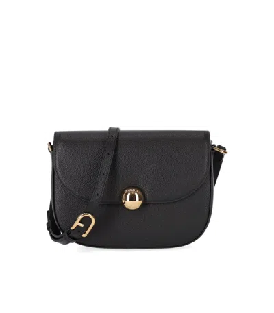 Furla Moonlight S Black Crossbody Bag In Black