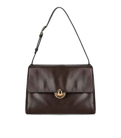 Furla Domus M Espresso Shoulder Bag In Brown