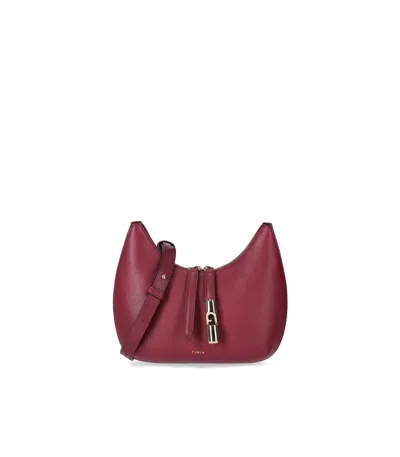 Furla Goccia S Ciliegia Crossbody Bag In Burgundy