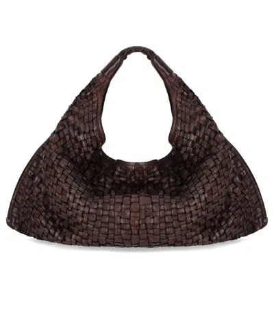 Campomaggi Atena Dark Brown Shoulder Bag In Brown