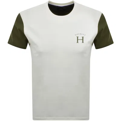 Hackett Multi T Shirt Off White In White