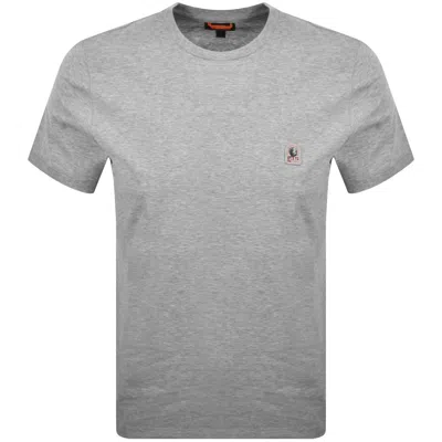 Parajumpers Patch T Shirt Ash Grey In Gray