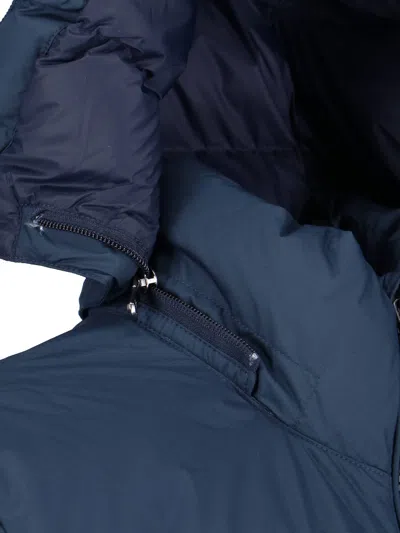 Polo Ralph Lauren Gorham Down Jacket In Navy Blue Fabric In Blue