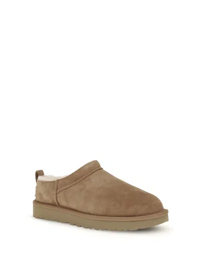 Ugg Soft Suede Mule With Lambskin Lining In Multi