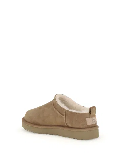 Ugg Soft Suede Mule With Lambskin Lining In Multi