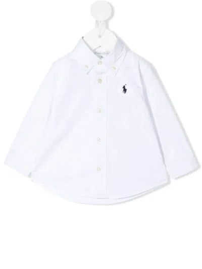 Ralph Lauren White Slim-fit Oxford Shirt In White