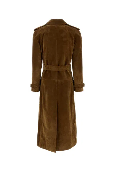 Saint Laurent Trench In Brown