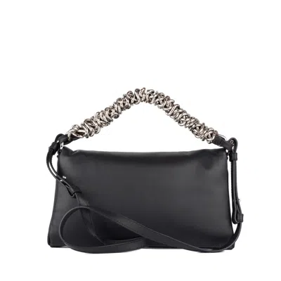 Orciani Black Padded Nappa Bold Clutch Bag In Pattern