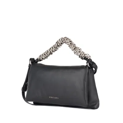 Orciani Black Padded Nappa Bold Clutch Bag In Pattern
