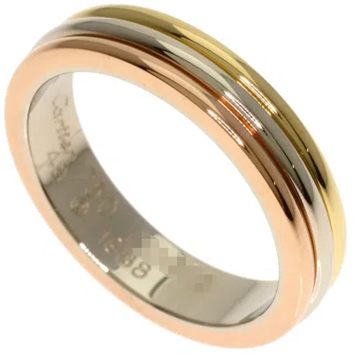 Pre-owned Cartier Pink White Yellow Band Ring () In Multi