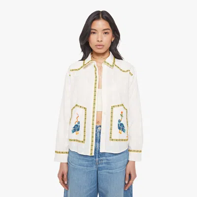 Mother The Peasant Poet Folk Fable Shirt In White